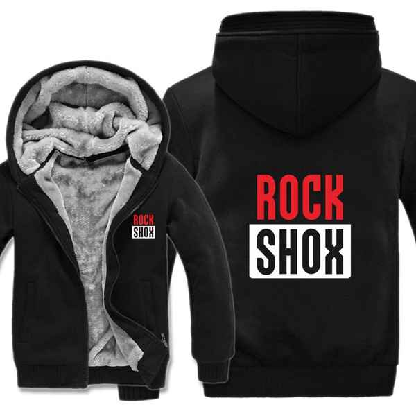 Rockshox Rock Shox Hoodies Mens Mountain Biker MTB Zipper Coat Fleece ...