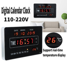 ledwallclock, led, calendarclock, Clock