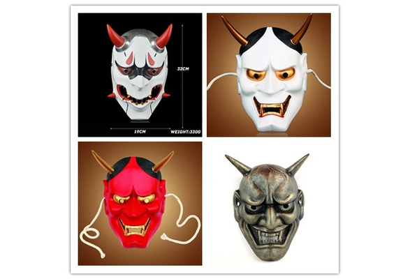 Mask Japanese Prajna Demon Tooth Mask Evil Ghost Monster Face