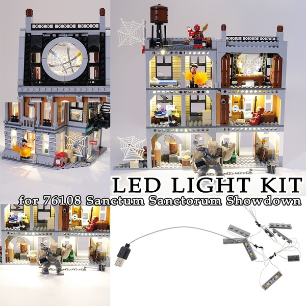 LED Light Kit for Lego 76108 Sanctum Sanctorum Showdown Decoration