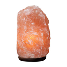 Haven Himalayan Crystal Handcrafted Salt Lamp Wooden Base, Small