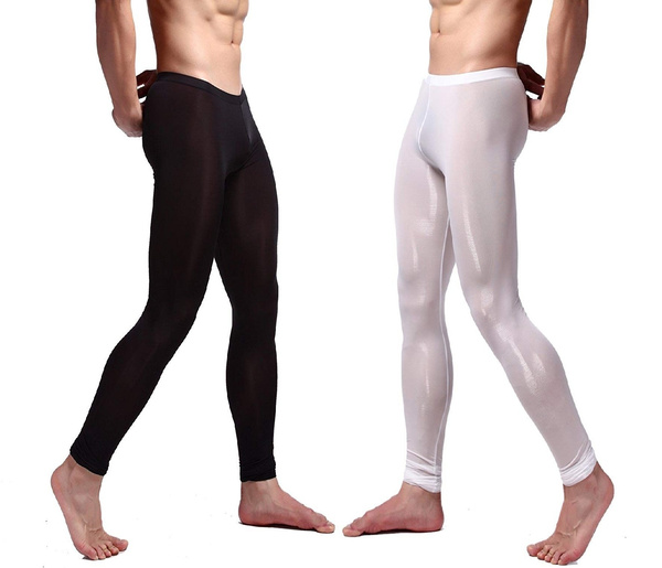 Men Compression Tights Thin ThermalLeggings Smooth Breathable