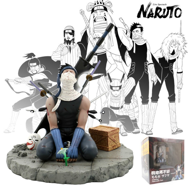 Hidden Knife Seven People Fetters Of The Past New Anime Naruto Momochi Zabuza Pvc Action Figure Wish