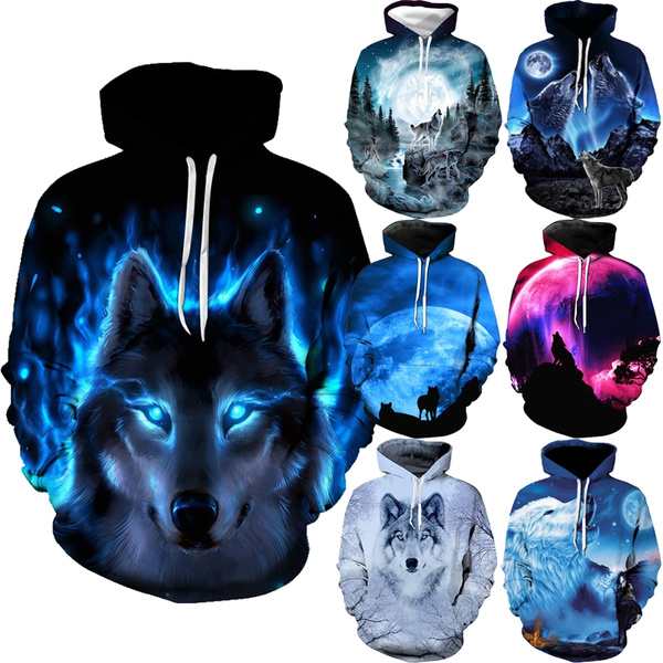 youth wolf hoodie