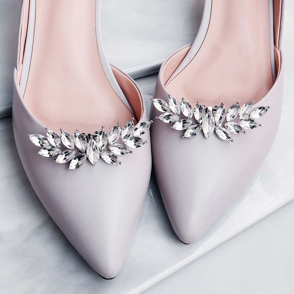 Bridal discount rhinestone shoes