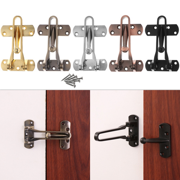Door Security Chain Restrictor Strong Safety Lock Guard Catch Latch with Screws