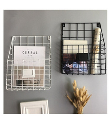 wallmountedpoststoragerackorganizer, Magazine, Baskets, modernwiremagazinenewspaperbasket