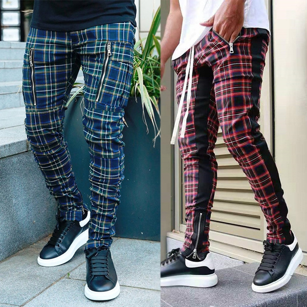 casual plaid pants