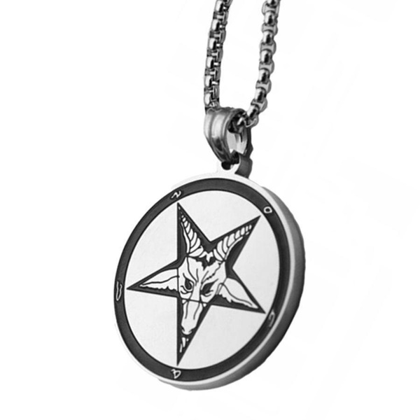 Satanic hot sale star necklace