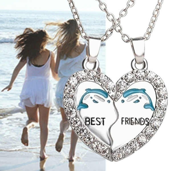 Mood Heart Necklace | Mood Best Friends Necklaces – Cool Jewels