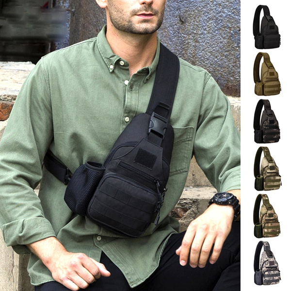 Men Sling Chest Bag Cross body Backpack With USB Charging Port Travel  Sports Male Shoulder Messenger Bag, Gift For Father