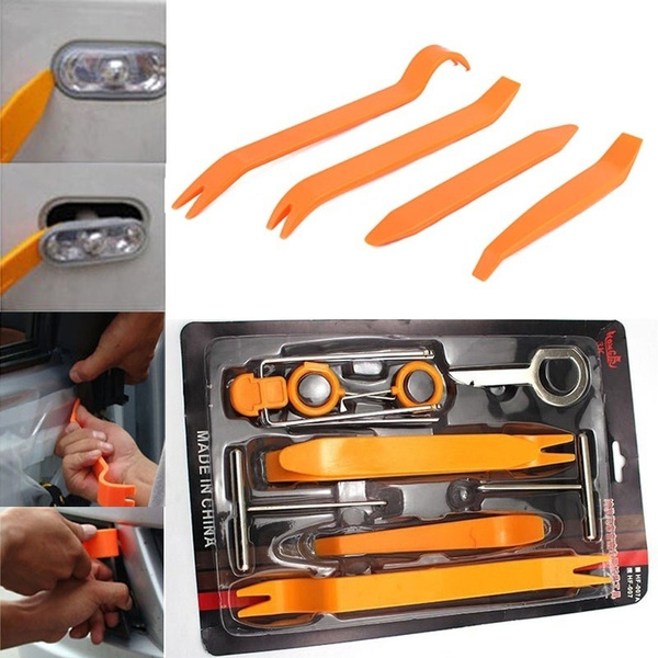 4pcs Car Radio Door Body Clip Panel Trim Dash Audio Plastic Removal Pry Tool Kit 4pcs Car Radio Door Body Clip Panel Trim Dash Audio Plastic Removal Pry Tool Kit