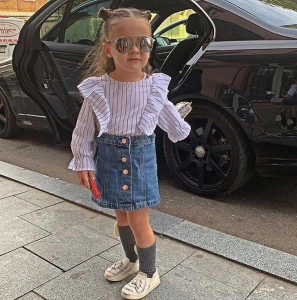 Toddler girl outlet denim skirt