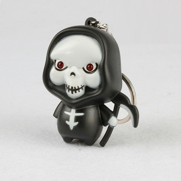 Creative gift LED ghost keychain horror voice keychain | Wish