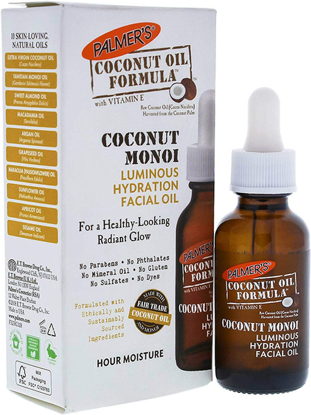 Palmer's Coconut Oil Formula Coconut Monoi Luminous Hydration Facial Oil, 1 fl. oz.