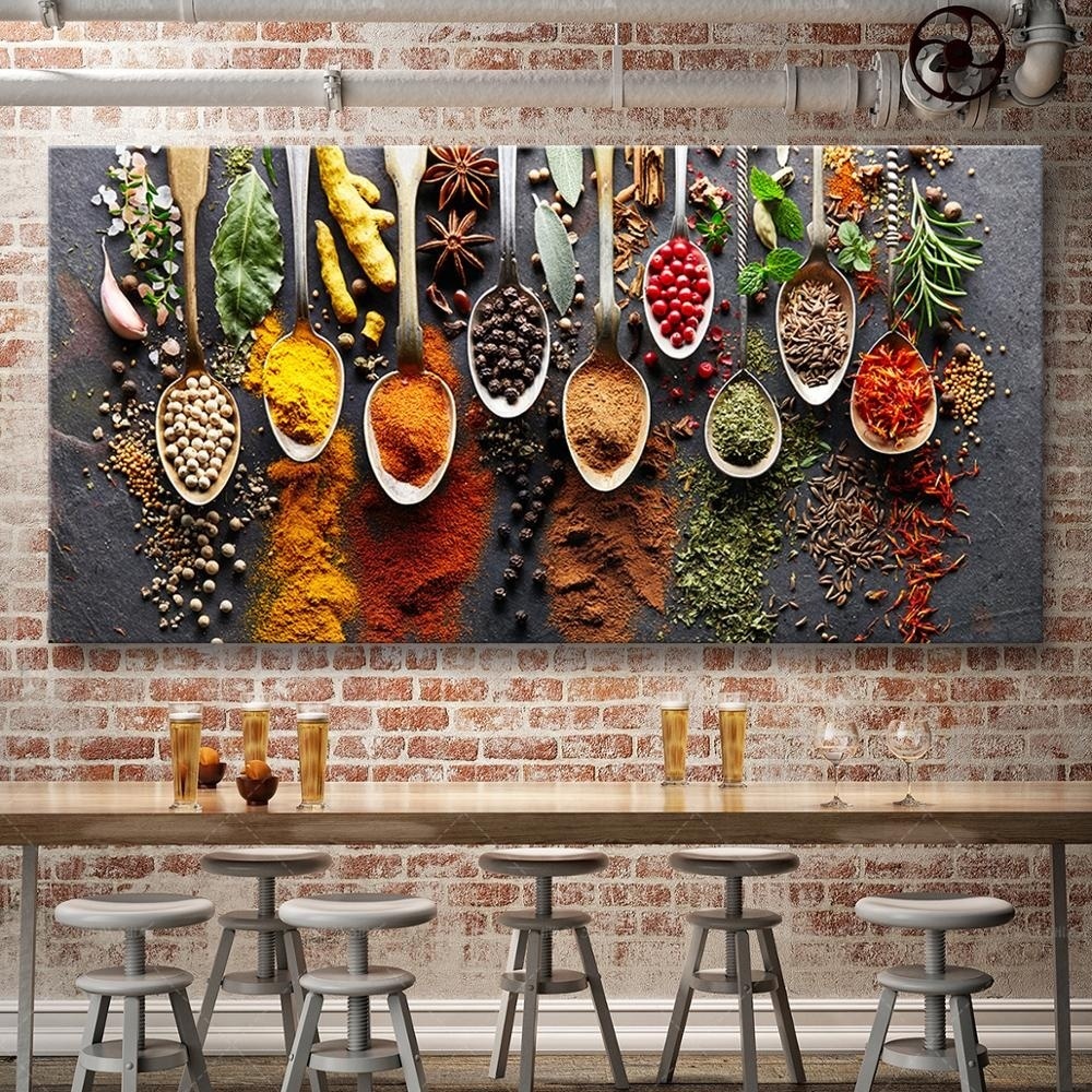 Kitchen Indian Spices Food Cuisine Home Decor Art Poster /& Canvas Pictures