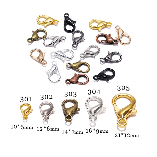 50Pcs Alloy Lobster Clasp Hooks for DIY Necklace Bracelet Chain Jewelry Making# 50Pcs Alloy Lobster Clasp Hooks for DIY Necklace Bracelet Chain Jewelry Making#