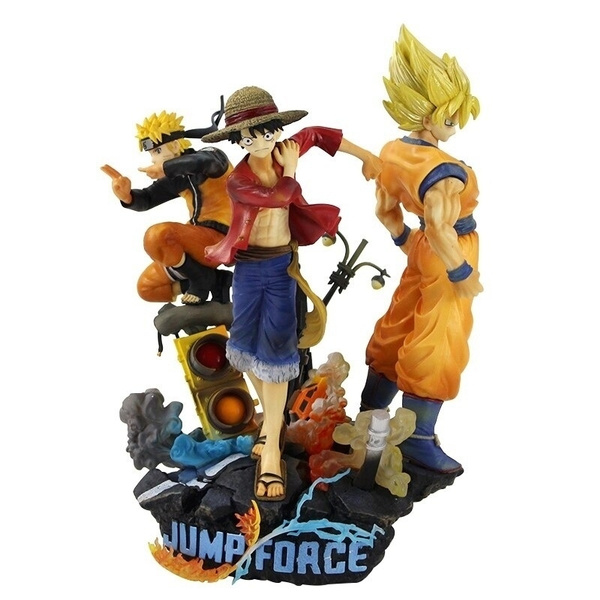 28cm Jump Force Dragon Ball Naruto One Piece Action Figure Toys Collectible Model Dolls Luffy Uzumaki Son Goku Anime Characters Collection Gift Wish