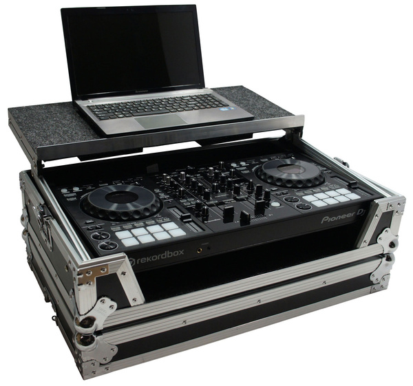 Harmony HCDDJ800WLT1U Flight Glide Laptop Stand DJ 1U Rack Case Pioneer