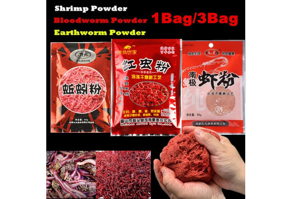 50g Shrimp Powder Worm Fishing Lure Powder Fishing Bait Carp