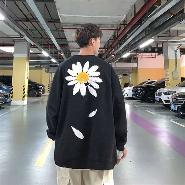 Bigbang G Dragon Cotton Hoodies Peaceminusone Daisy Printed Hoodie GD Peaceminusone Sweatshirts Daisy Logo Print Pullovers Street Wear