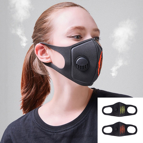Anti PM2.5 Air Pollution Dust Face Shield Cover With Filter Washable Reusable 