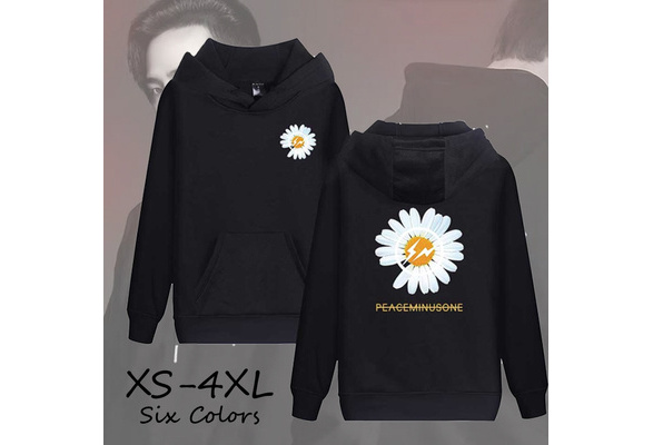 Cotton Peaceminusone Round Neck Daisy Printed Hoodie Gd Peaceminusone Sweatshirts Daisy Logo Print Pullovers Street Wear Wish