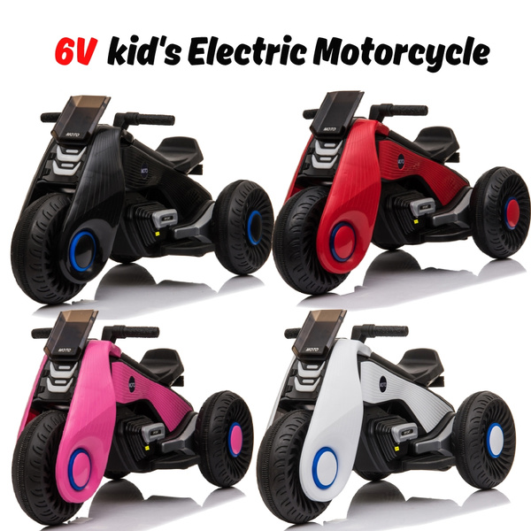 6V 3 Wheel Kids Motorcycle-Red