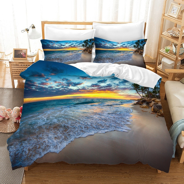 Fashion Hot 3d Digital Printed Beautiful Scenery Pattern Duvet Cover With Pillow Bedding Set Single Double Twin Full Queen King Size Bed For Bedroom Decor Wish Beautiful Scenery Pattern Duvet Cover, Beautiful King Size Bed Sets