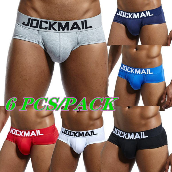 Men's Assorted Fashion Brief Underwear Comfortable Cotton Breathable Short  Leg Boxers Brief for Men Boys (Pack of 6)