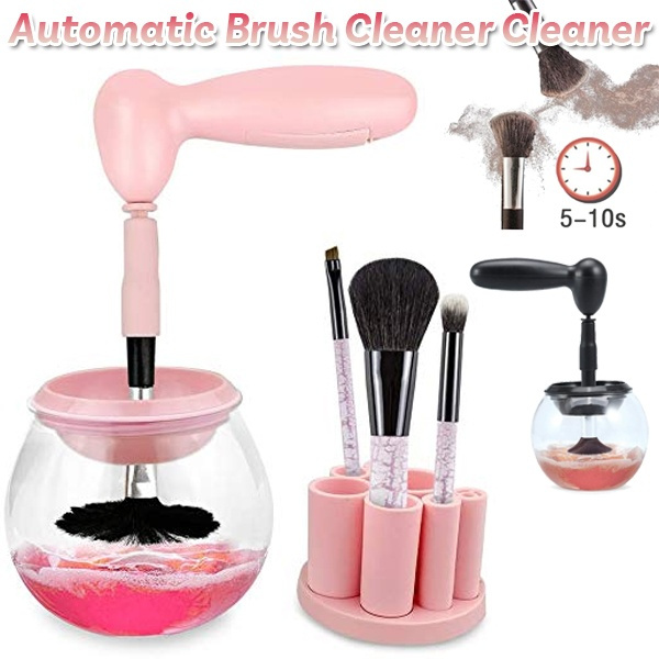 Electric Makeup Brush Cleaner Machine, Portable Automatic Spinner Brush  Cleaner Tools for All Size Makeup Brushes, Make Up Brush Cleaner Cleanser