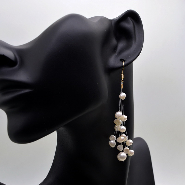 Bouquet-style earrings, ladies earrings, handmade, fishing line, colorful  pearl meteor earrings, charming sexy accessories