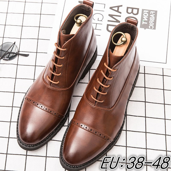 Perforated Brogue Ankle Boot Lace 