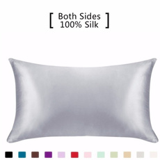 Silk Pillowcase Hair Skin, 100% Pure Natural Mulberry Silk Pillowcase Standard Size, Pillow Cases Cover Hidd