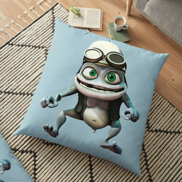 Crazy Frog Pillow Case Fashion Square Cushion Car Sofa Home Office Decor