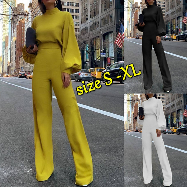 plain yellow jumpsuit