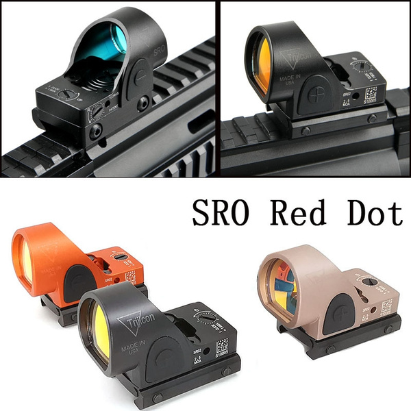 Mini SRO Red Dot Scope Sight Collimator Reflex Sight Scope fit 20mm Rail 
