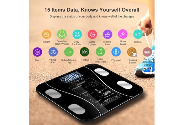 Body Fat Scale Smart Wireless Digital Bathroom Weight Scale Body