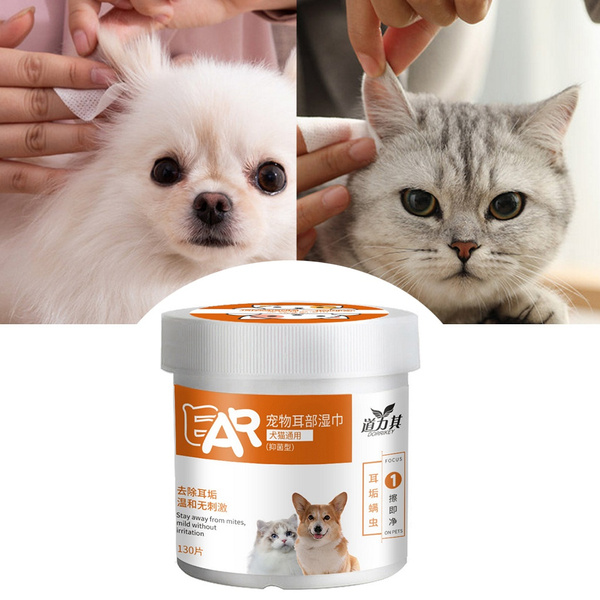 Pet ear clearance wipes