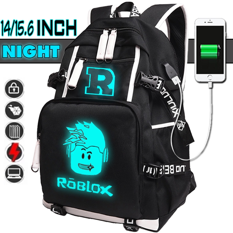 Teens Fashion Cool Design Smart Usb Luminous Roblox Backpacks Bookbags For Teenagers Students Travel Leisure School Work For 14 15 6 Inch Wish - hot sale roblox teenagers fashion schoolbags usb men women backpack oxford cloth for boy girl cute bag mochila school bags aliexpress