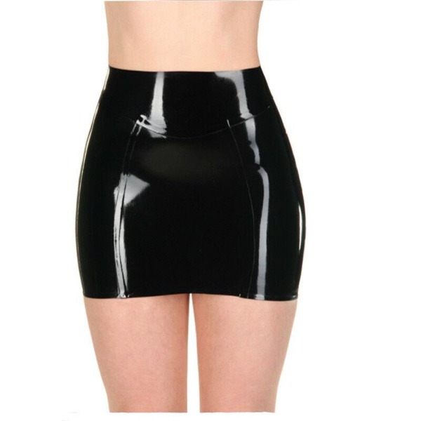 women in latex skirts