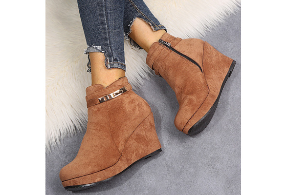 attention wedge booties