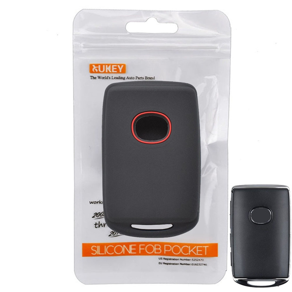 Cover Portachiavi In Carbonio Blu Per Mazda 3, CX-30, CX-5, CX-9 2019-2020 - Protezione Con Silicone Notte