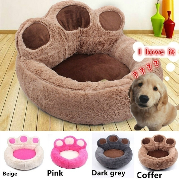 4colors Pet Bed Luxury Bear Claw Shape Dog Sofa Sleeping Bed Cats ...