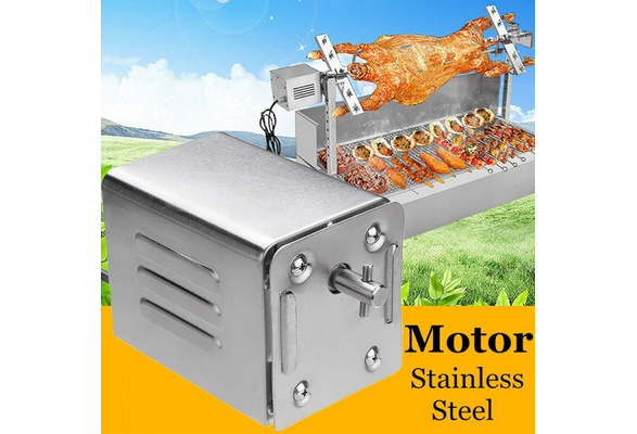 Stainless Steel BBQ Grill Motor 70Kgs Pig Barbecue Spit Rotisserie Universal  ! 