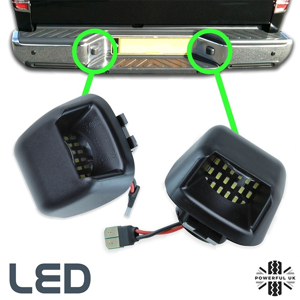 nissan navara number plate light