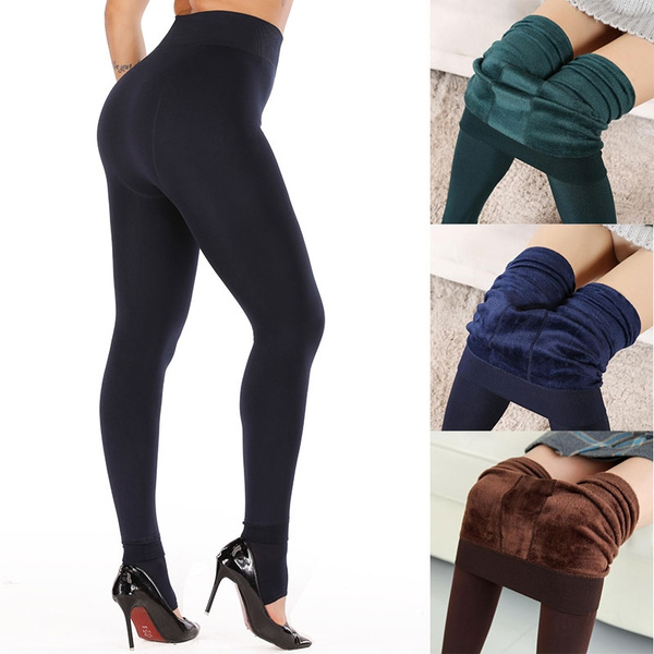 Women Leggings inside Thicken Fur Warm 