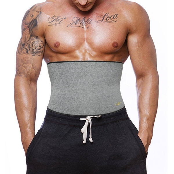 Sweat Slim Belt for Men and Women, Tummy Trimmer, Body Shaper, Sauna Waist  Trainer