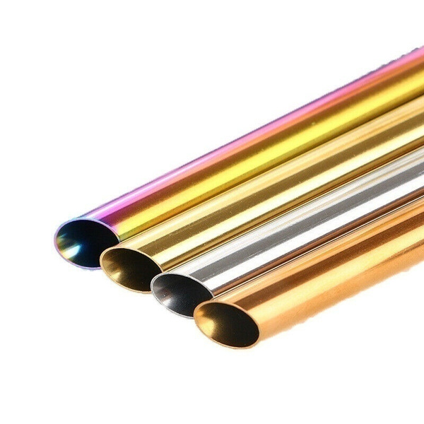 Stainless Steel Colored Boba Straws