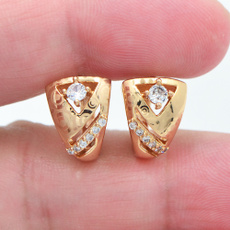 yellow gold, wedding earrings, Fashion, Laser